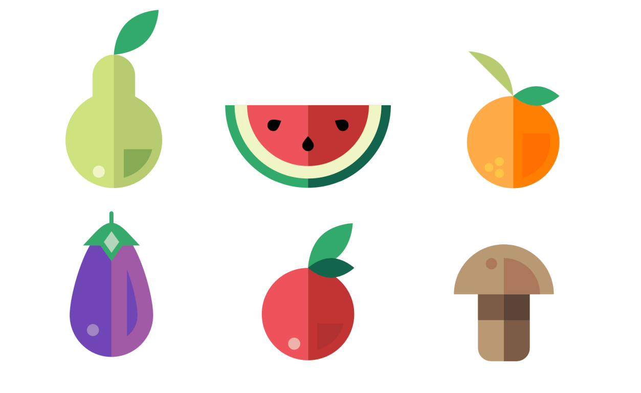 création de fruits en respectant un style